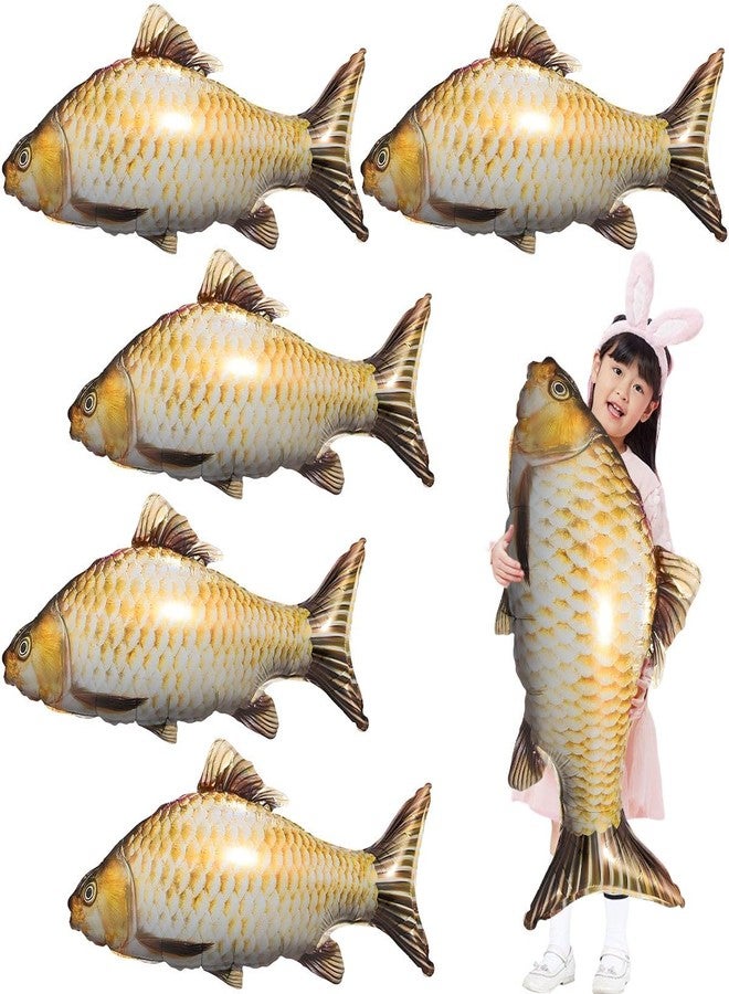 OULUN 6 Pcs Fish Balloons Gone Fishing Party Decorations Fishing Balloons Fishing Party Supplies Fishing Theme Birthday Party Decorations Balloons - Image 1